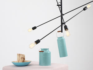 TWIGO 6 hängande lampa - svart small 1