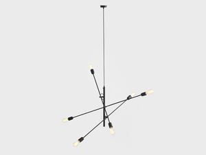 TWIGO 6 hängande lampa - svart small 3