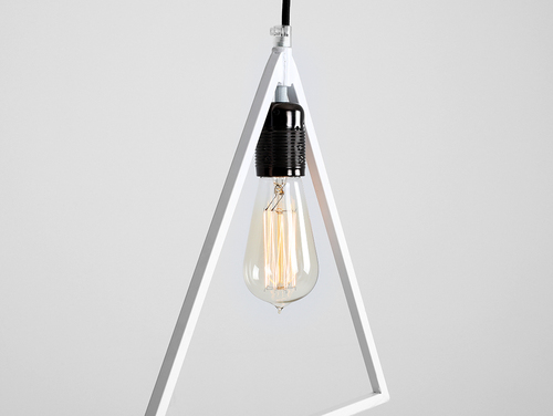 Kontrollera CustomForm TRIAM vit pendellampa RAL 9003 E27 LP001TRIA-01