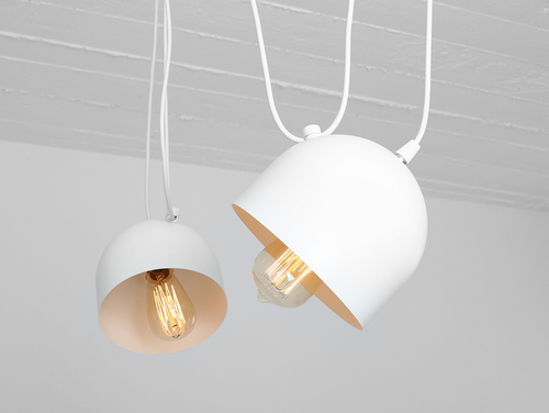 Kontrollera POPO 2 hängande lampa - vit