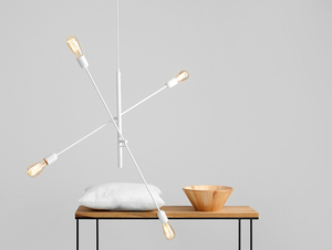 TWIGO 4 hängande lampa - vit small 1