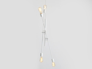 TWIGO 4 hängande lampa - vit small 3