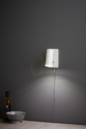 Kontrollera Vägglampa Markslojd Barcelona vit metall 107346