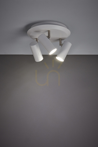Kontrollera Plafond Markslojd Barcelona 3L vit metall 31 cm 107349