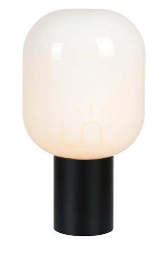 Kontrollera Bordslampa Markslojd BROOKLYN 107482 svart/vit opalglas 44 cm