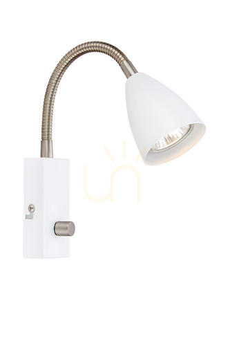 Kontrollera Vägglampa Markslöjd CIRO Flex 107410 vit stål LED dimmer