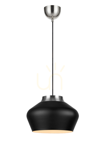 Kontrollera Pendant Light Markslöjd KOM 31 cm Black Metal 107378