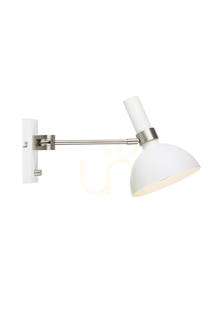 Kontrollera Vägglampa Markslöjd Larry vit metall 107499 Vägglampa Markslöjd Larry vit metall 107499