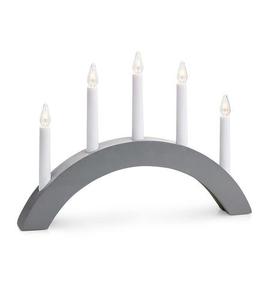Ljusstake Markslojd ATLE trä gråvit 40 cm 704470 small 1