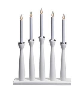 Ljusstake Markslojd MÅSESKÄR 5 Ljus Trä Vit 49 cm 702229 small 1