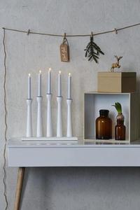 Ljusstake Markslojd MÅSESKÄR 5 Ljus Trä Vit 49 cm 702229 small 0