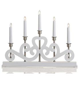 Ljusstake Markslojd Eneby 5L vit trä 47 cm 700640 small 1