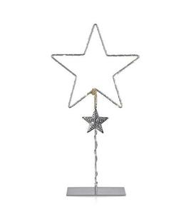 Bordsdekoration Markslojd VIKHEM grå metall stjärnor 44 cm 703805 small 1