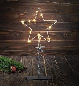 Bordsdekoration Markslojd VIKHEM grå metall stjärnor 44 cm 703805 small 0