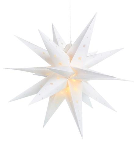 Kontrollera Plaststjärna Markslojd Vectra 3D vit 60 cm IP44 704560