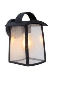 Utomhusvägglampa Lutec Kelsey svart aluminium/glas 26 cm 5273601012 small 0