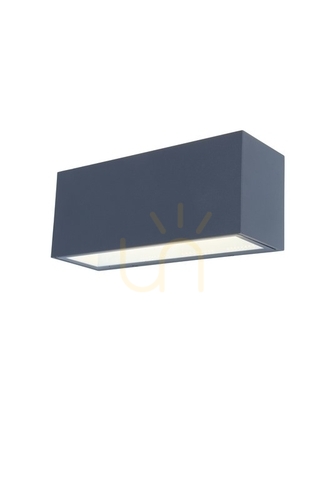 Kontrollera Vägglampa utomhus Lutec Gemini LED 42W antracit 5189104118