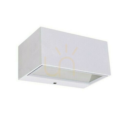 Kontrollera Vägglampa för utomhusbruk Lutec Gemini vit LED 10,5 W 4000 K 5189102032