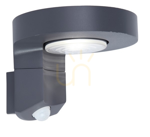 Kontrollera Utomhus vägglampa sol LED Lutec DISO grå 17,5 cm