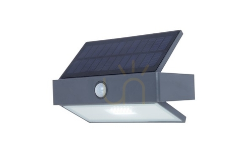 Kontrollera Vägglampa utomhus Lutec ARROW grå LED sensor 6910601335