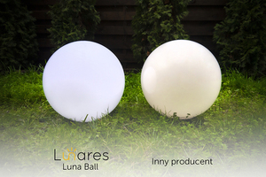 Trädgårdsbollar Lunares Luna Ball 20/25/30/40 cm vit IP44 E27 LED LBS20253040ZL small 1
