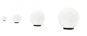 Trädgårdsbollar Lunares Luna Ball 20/25/30/40 cm vit IP44 E27 LED LBS20253040ZL small 0