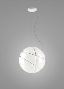Hängande lampa Fabbian Armilla F50 13W - vit och krom - F50 A03 01 0 Hängande lampa Fabbian Armilla F50 13W - vit och krom - F50 A03 01 small 0