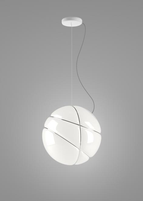 Kontrollera Hängande lampa Fabbian Armilla F50 13W - vit och krom - F50 A03 01 Hängande lampa Fabbian Armilla F50 13W - vit och krom - F50 A03 01