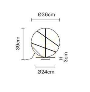 Fabbian Armilla F50 13W bordslampa - Svart och vitt - F50 B01 01 2 Fabbian Armilla F50 13W bordslampa - Svart och vitt - F50 B01 01 small 2
