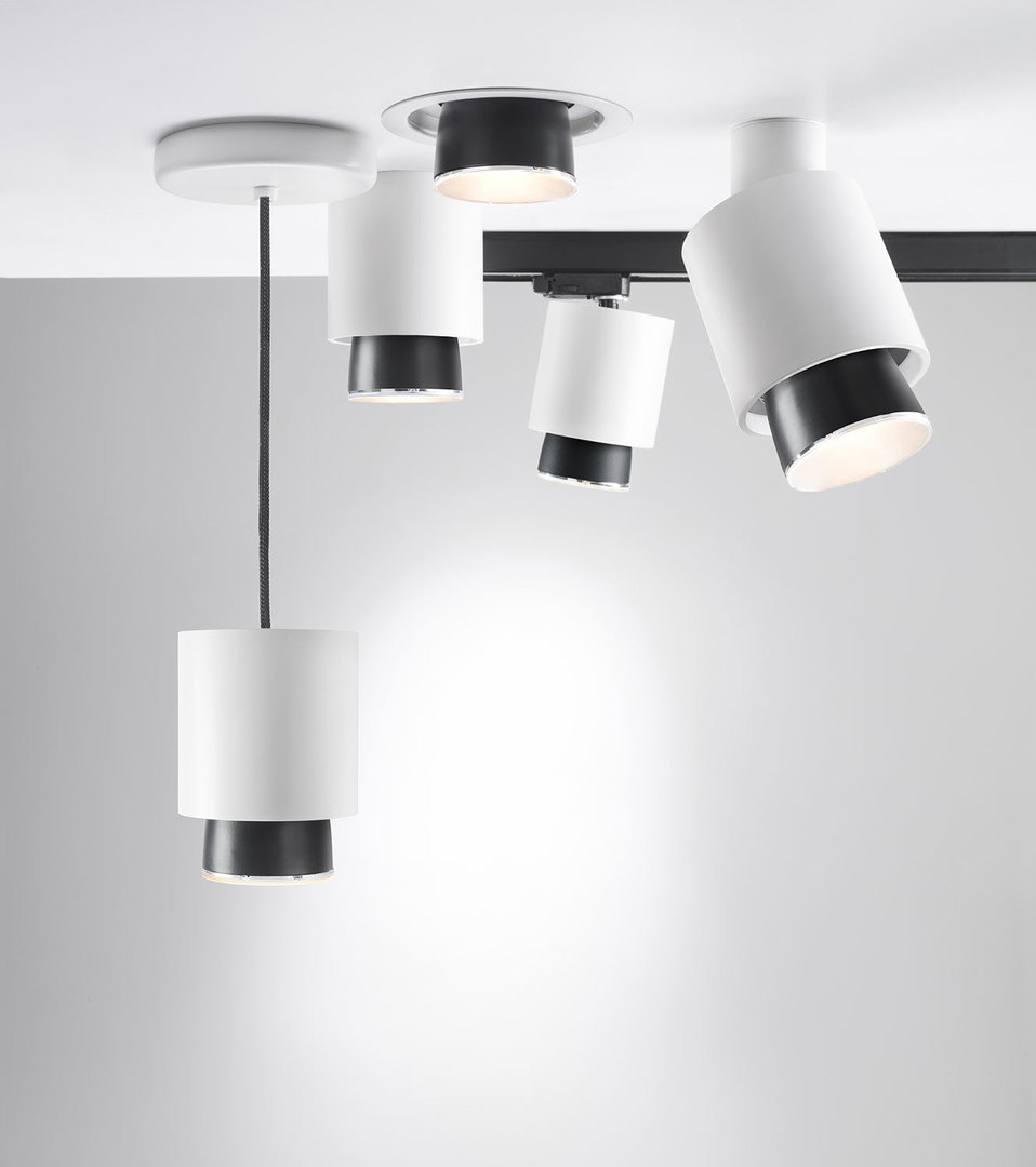 Utsikt Hängande lampa Fabbian Claque F43 20W 10cm - Vit - F43 A02 01 Hängande lampa Fabbian Claque F43 20W 10cm - Vit - F43 A02 01