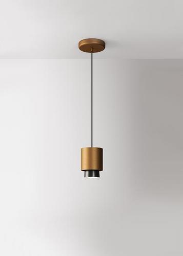 Kontrollera Hängande lampa Fabbian Claque F43 20W 10cm - Brons - F43 A01 76
