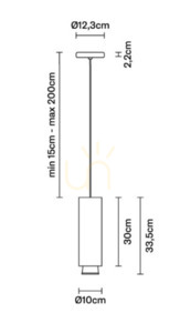 Hängande lampa Fabbian Claque F43 20W 30cm - Vit - F43 A05 01 3 Hängande lampa Fabbian Claque F43 20W 30cm - Vit - F43 A05 01 small 3