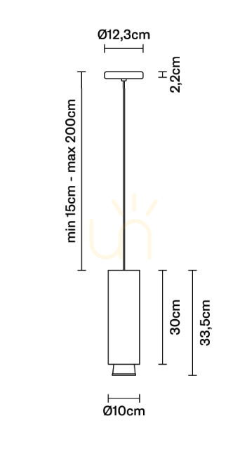 Display Hängande lampa Fabbian Claque F43 20W 30cm - Vit - F43 A05 01 Hängande lampa Fabbian Claque F43 20W 30cm - Vit - F43 A05 01