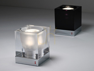 Fabbian Cubetto bordslampa - Transparent - D28 B03 00 small 1