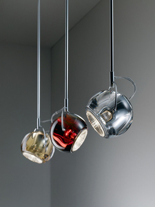 Fabbian Beluga pendellampa för hakrem - röd - D57 J05 03 small 1
