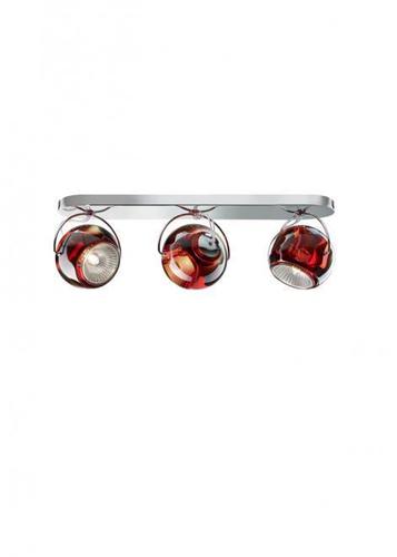 Kontrollera Fabbian Beluga Trippel Plafond - röd - D57 G25 03