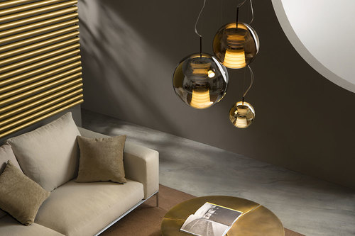Kontrollera Fabbian Beluga Royal Ø30 taklampa - Titan - D57 A59 34