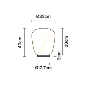 Fabbian Lumi Ø33cm bordslampa - F07 B41 01 small 2