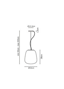 Hängande lampa Fabbian Lumi F07 22W 33cm - F07 A15 01 small 5