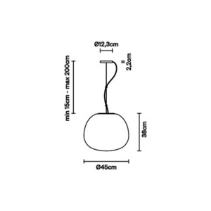 Hängande lampa Fabbian Lumi F07 45cm - F07 A03 01 4 Hängande lampa Fabbian Lumi F07 45cm - F07 A03 01 small 4