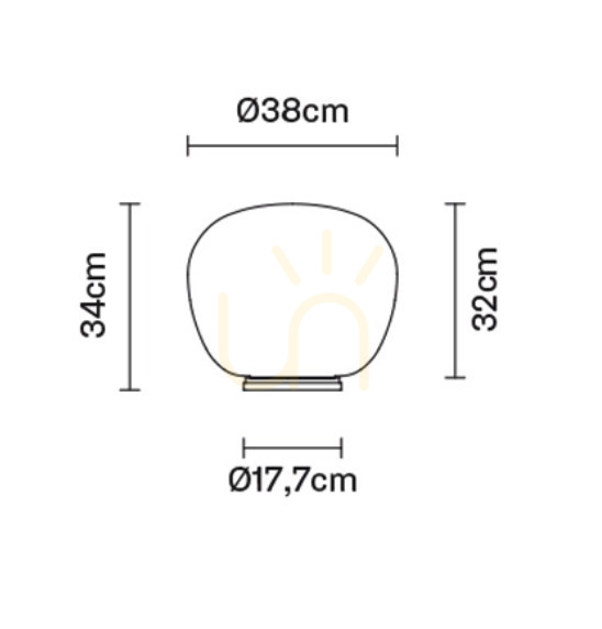 Förhandsvisning Fabbian Lumi Ø38 skrivbordslampa - F07 B05 01 Fabbian Lumi Ø38 skrivbordslampa - F07 B05 01