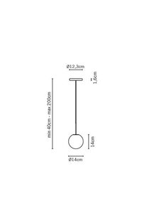Hängande lampa Fabbian Lumi F07 5W 12cm - F07 A17 01 small 3