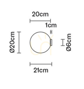 Vägglampa Fabbian Lumi F07 20cm - F07 G27 01 3 Vägglampa Fabbian Lumi F07 20cm - F07 G27 01 small 3