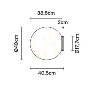 Vägglampa Fabbian Lumi F07 40cm - F07 G31 01 small 4