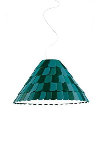 Kontrollera Hängande lampa Fabbian Roofer F12 76cm - Grön - F12 A03 43