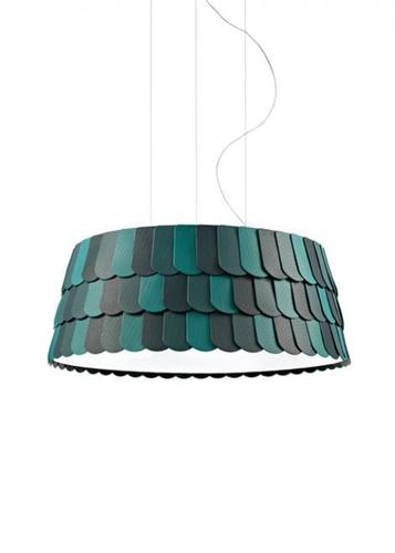 Kontrollera Hängande lampa Fabbian Roofer F12 79cm - Grön - F12 A07 43