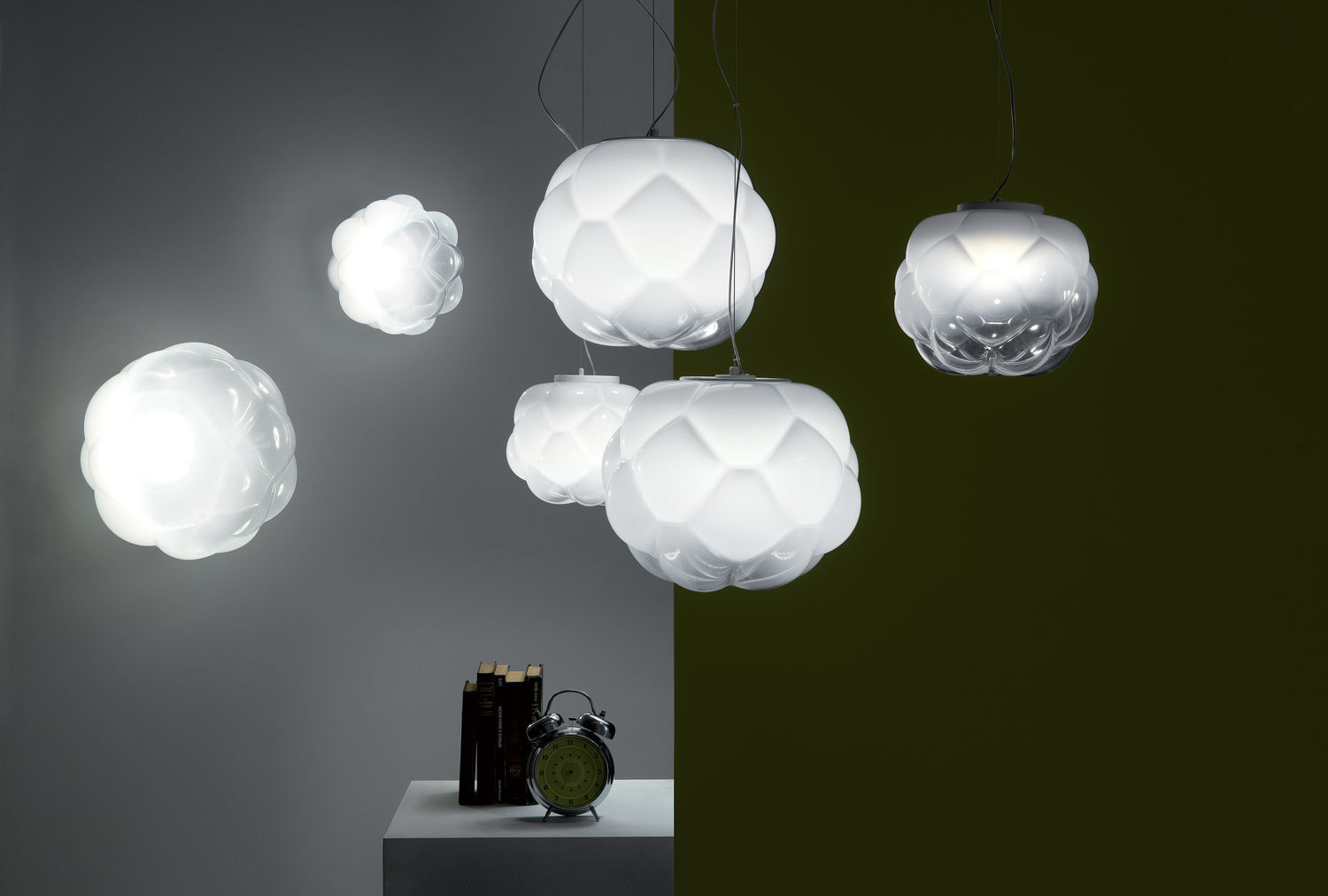 Utsikt Hängande lampa Fabbian Cloudy F21 26cm - F21 A03 71 Hängande lampa Fabbian Cloudy F21 26cm - F21 A03 71
