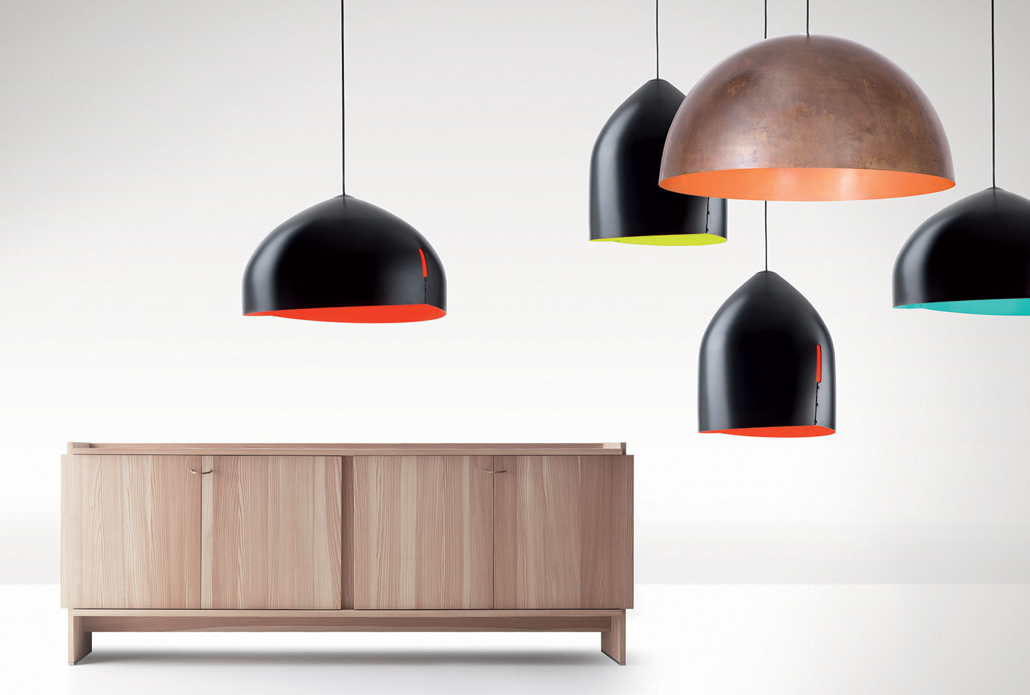 Utsikt Hängande lampa Fabbian Oru F25 80cm - Koppar - F25 A08 41 Hängande lampa Fabbian Oru F25 80cm - Koppar - F25 A08 41
