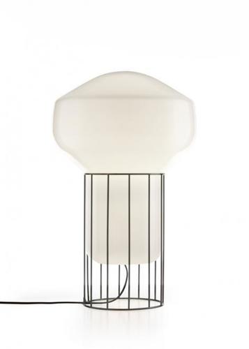 Kontrollera Fabbian Aérostat bordslampa 53cm - svart krom - F27B03 24