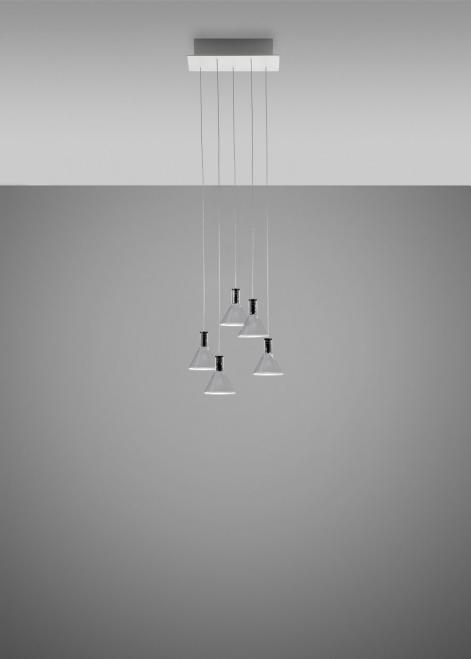 Kontrollera Hängande lampa Fabbian Multispot F32 30x15cm - 5 - Krom - F32 A47 00 Hängande lampa Fabbian Multispot F32 30x15cm - 5 - Krom - F32 A47 00